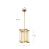Sabre 11-in Ribbed Glass/Urban Bronze LED Pendant