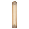 Sabre 23-in Ribbed Glass/Vintage Brass LED Wall/Vanity