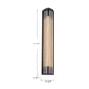Sabre 23-in Ribbed Glass/Vintage Brass LED Wall/Vanity