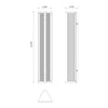 Sabre 23-in Ribbed Glass/Vintage Brass LED Wall/Vanity