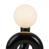 Sadie 6-in Glossy Black Socket Table Lamp