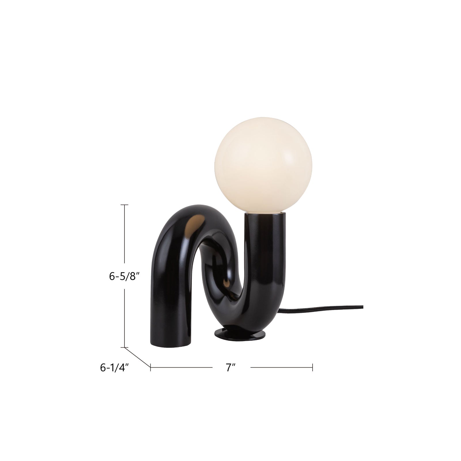 Sadie 6-in Brushed Gold Socket Table Lamp