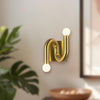 Sadie 6-in Brushed Gold Socket Wall Vanity