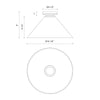 Salem 14-in Clear Glass/Matte Black 1 Light Flush Mount