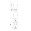 Salem 6-in Clear Glass/Matte Black 2 Lights Wall/Vanity