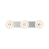 Samar 32-in Chrome/Opal Glass 3 Lights Vanity