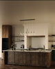 Samson 42-in White/Clear Glass 6-Light Multi Pendant