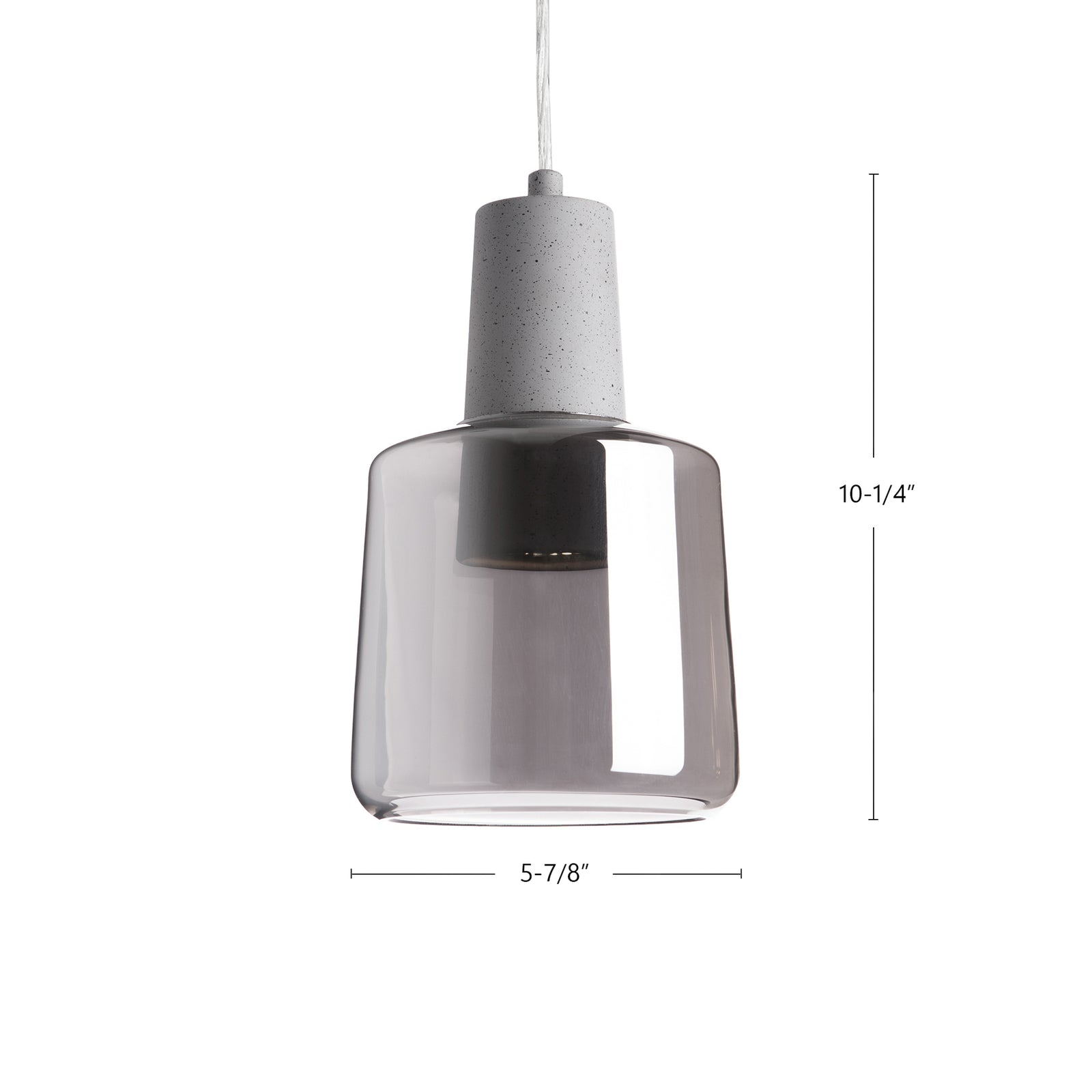 Samson 6-in Clear LED Pendant