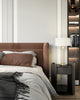 Sasha 18-in Brushed Gold/White Linen 2 Lights Table Lamp