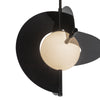 Scorpio 27-in Glossy Black/Opal Glass LED Chandelier