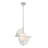 Scorpio 16-in Polished Nickel/Opal Glass LED Pendant