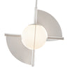 Scorpio 16-in Polished Nickel/Opal Glass LED Pendant