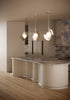 Scorpio 16-in Polished Nickel/Opal Glass LED Pendant