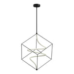Script 26-in Black LED Pendant