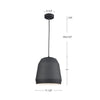 Sedona 16-in Black 1 Light Pendant