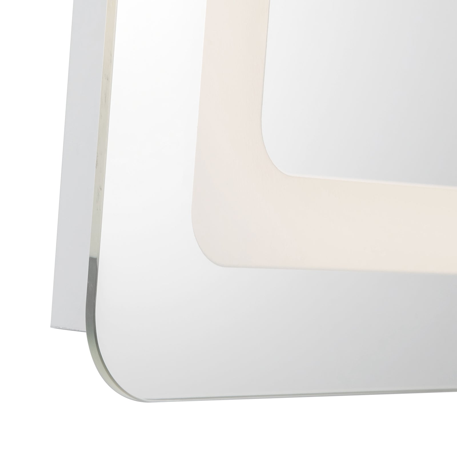 Seneca 24-in Sandblasted Merc Edge LED Vanity Mirror