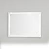 Seneca 48-in Sandblasted Merc Edge LED Vanity Mirror
