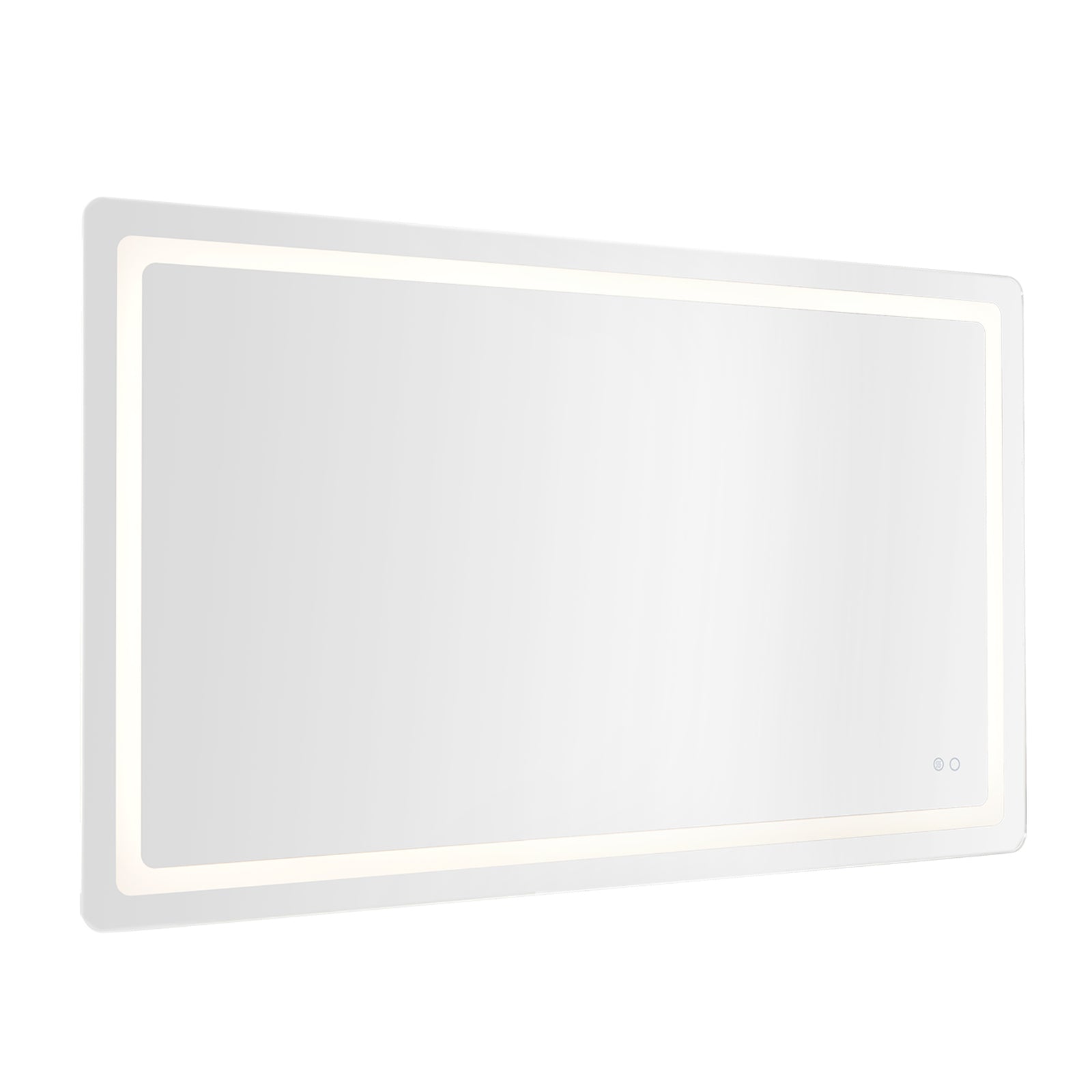 Seneca 60-in Sandblasted Merc Edge LED Vanity Mirror