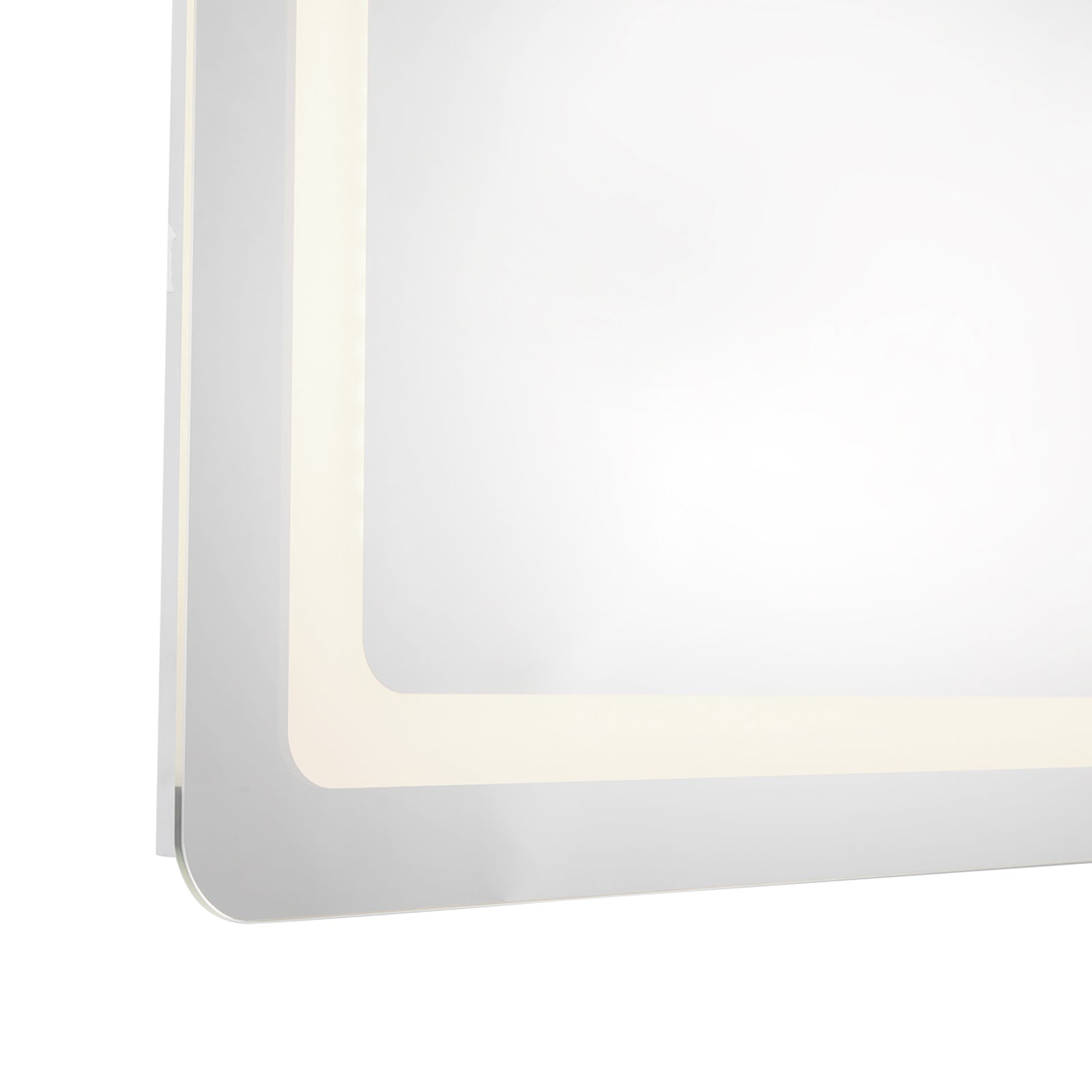 Seneca 60-in Sandblasted Merc Edge LED Vanity Mirror