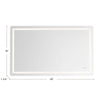 Seneca 60-in Sandblasted Merc Edge LED Vanity Mirror