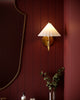 Serena 8-in Aged Gold/Opal Glass Socket Wall/Vanity Light
