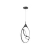 Serif 24-in Black LED Pendant