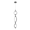 Serif 53-in Black LED Pendant