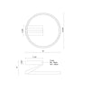 Roda 15-in White LED Semi-Flush Mount