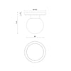 Fiore 6-in Brushed Gold/Glossy Opal Glass 1 Light Semi-Flush