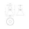 Emerson 9-in Matte Black/Aged Gold 1 Light Semi Flush Mount