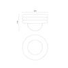 Harvey 12-in Brushed Gold Socket Semi-Flush Mount