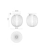 Cherise 7-in Matte Black/Glossy Ribbed Opal Glass Socket Semi-Flush Mount