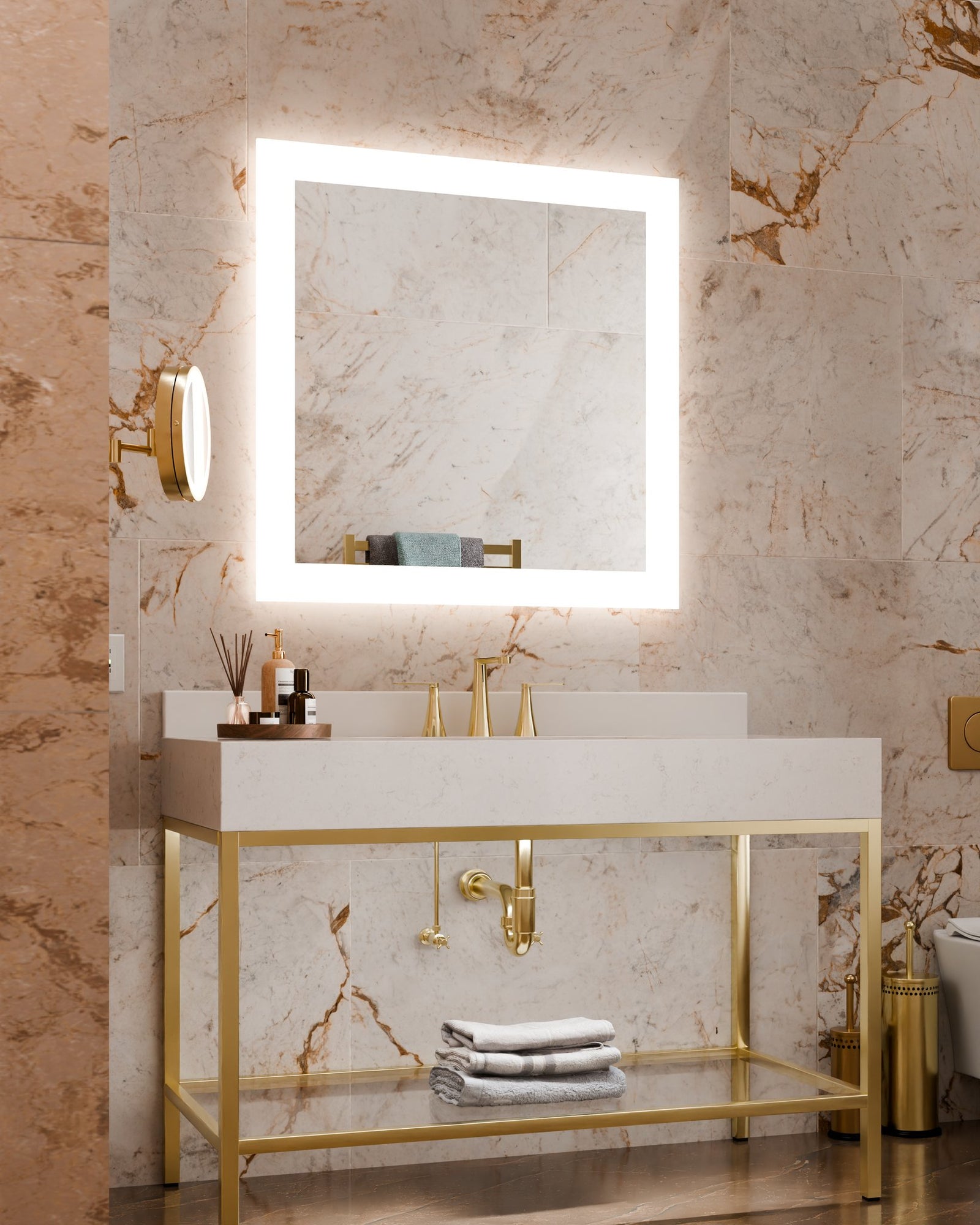 Silhouette™ 36 x 36 x 1.75 LED Lighted Mirror — View 3