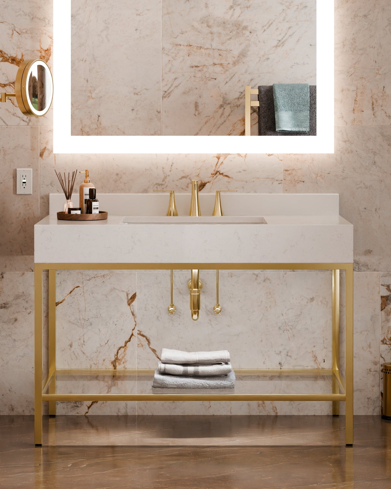 Silhouette™ 48 x 36 x 1.75 LED Lighted Mirror — View 2