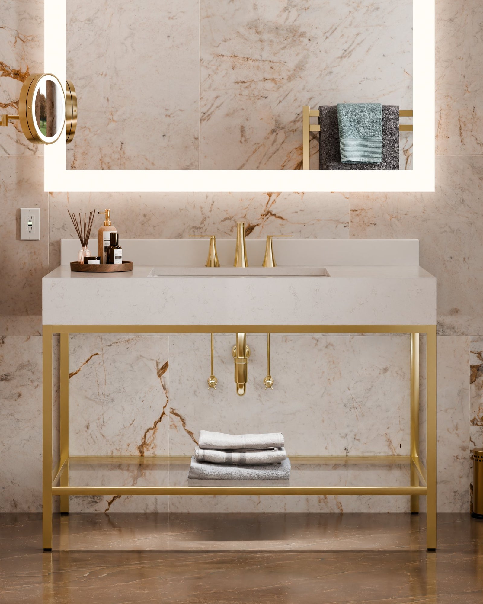 Silhouette™ 54 x 42 x 1.75 LED Lighted Mirror — View 2