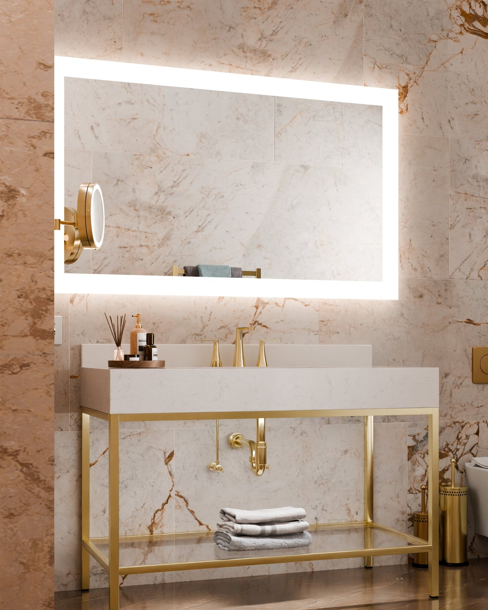 Silhouette™ 60 x 36 x 1.75 LED Lighted Mirror — View 3