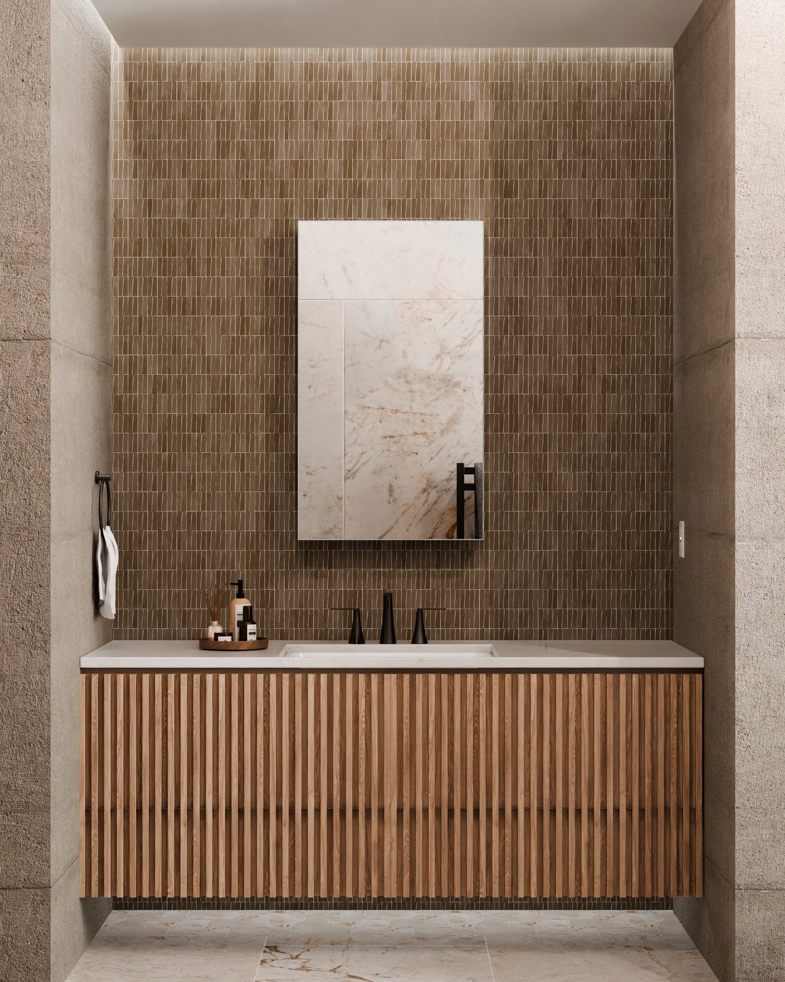 Simplicity™ LED Mirror Cabinet — Left Hinge — View 3