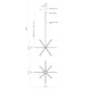 Sirius Minor 32-in Black LED Chandeliers