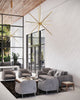 Sirius 48-in Brushed Gold LED Chandeliers