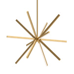 Sirius 48-in Brushed Gold LED Chandeliers