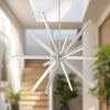 Sirius 48-in Brushed Nickel LED Chandeliers