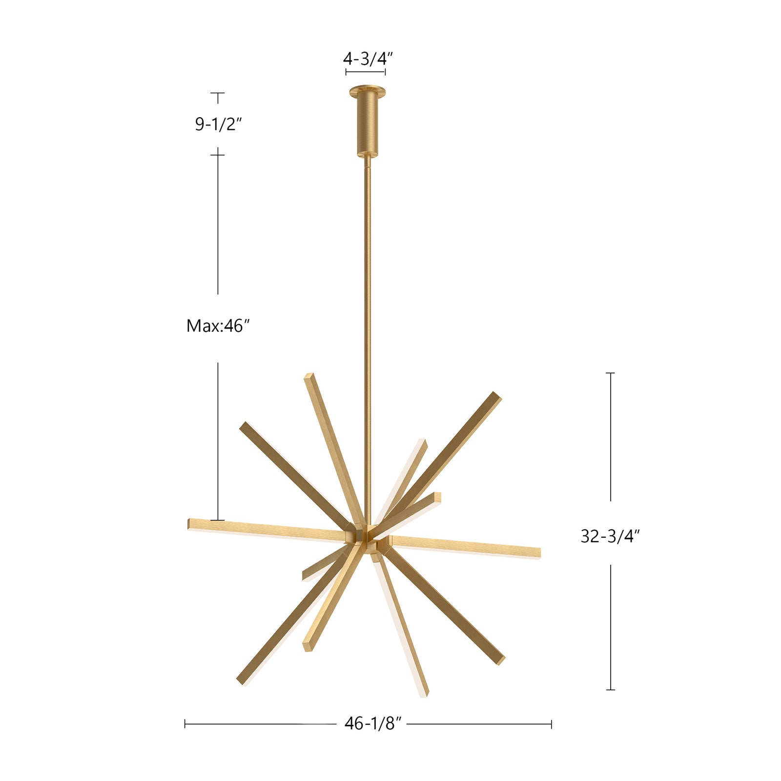 Sirius 48-in White LED Chandeliers