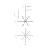 Sirius 56-in Brushed Gold LED Chandeliers