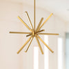 Sirius Minor 20-in Brushed Gold LED Chandeliers