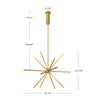 Sirius Minor 32-in Black LED Chandeliers