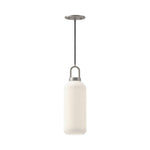 Soji 5-in Brushed Nickel/Opal Matte Glass 1 Light Pendant