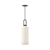 Soji 6-in Matte Black/Opal Matte Glass 1 Light Pendant