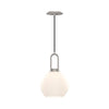 Soji 8-in Brushed Nickel/Opal Matte Glass 1 Light Pendant