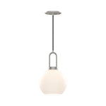 Soji 8-in Brushed Nickel/Opal Matte Glass 1 Light Pendant