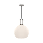 Soji 10-in Brushed Nickel/Opal Matte Glass 1 Light Pendant